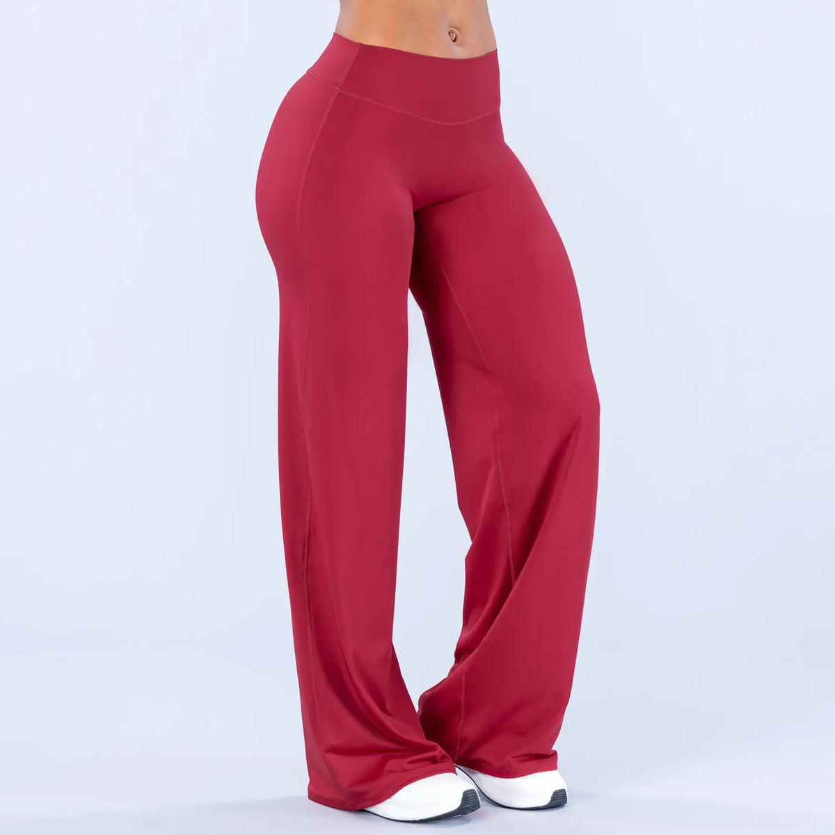 DEEFY Sav Wide Leg Pants Mid Waisted Flare Yoga Pants for Women Tummy Control Butt Lifting Stretchy Workout Gym Lounge Pants